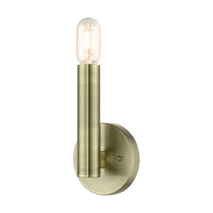 Livex Lighting 51131-01 One Light Wall Sconce, Antique Brass