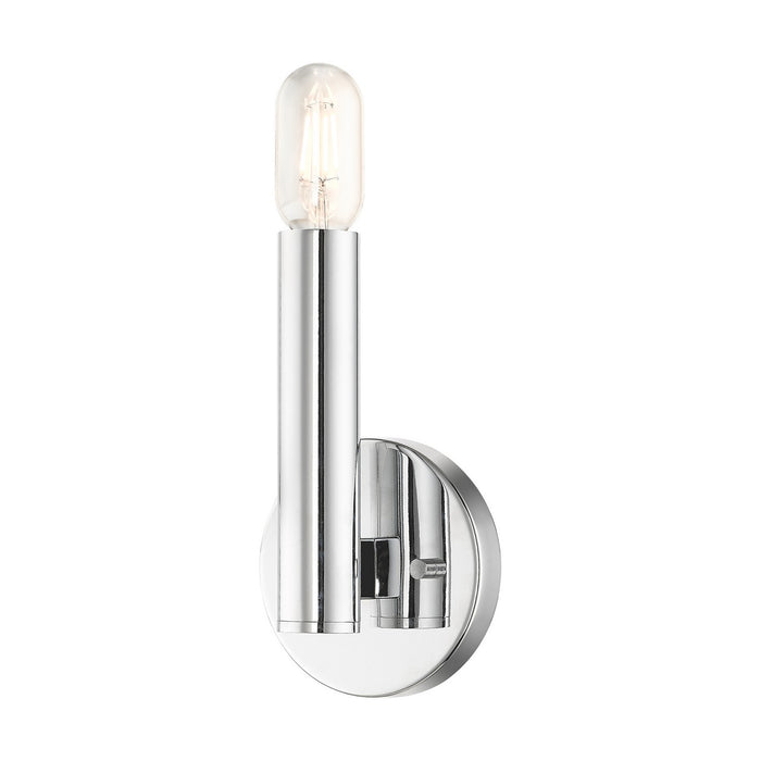 Livex Lighting 51131-05 One Light Wall Sconce, Polished Chrome