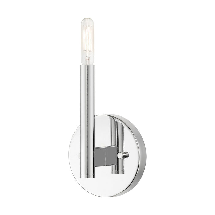 Livex Lighting 51171-05 One Light Wall Sconce, Polished Chrome