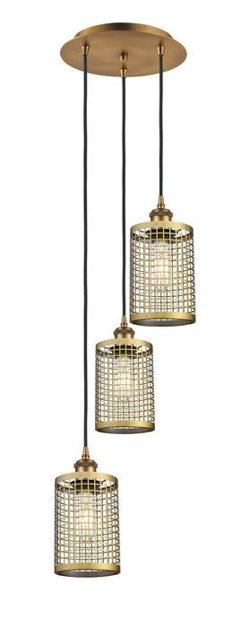 Innovations 113B-3P-BB-M18-BB LED Pendant, Brushed Brass