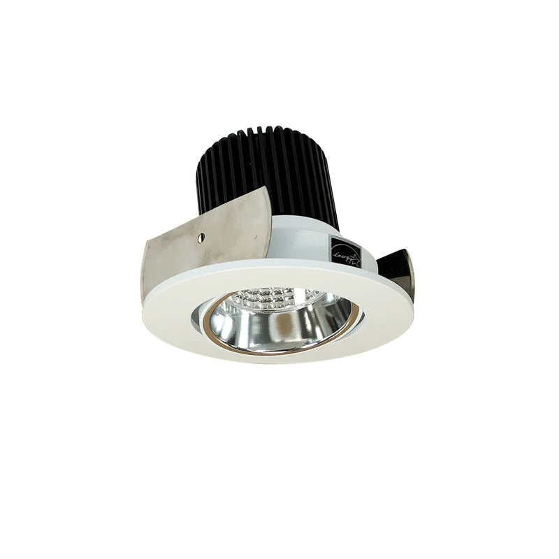 Nora Lighting NIOB-2RC35XCMPW/10 Adjustable Trim, Specular Clear Reflector / Matte Powder White Flange