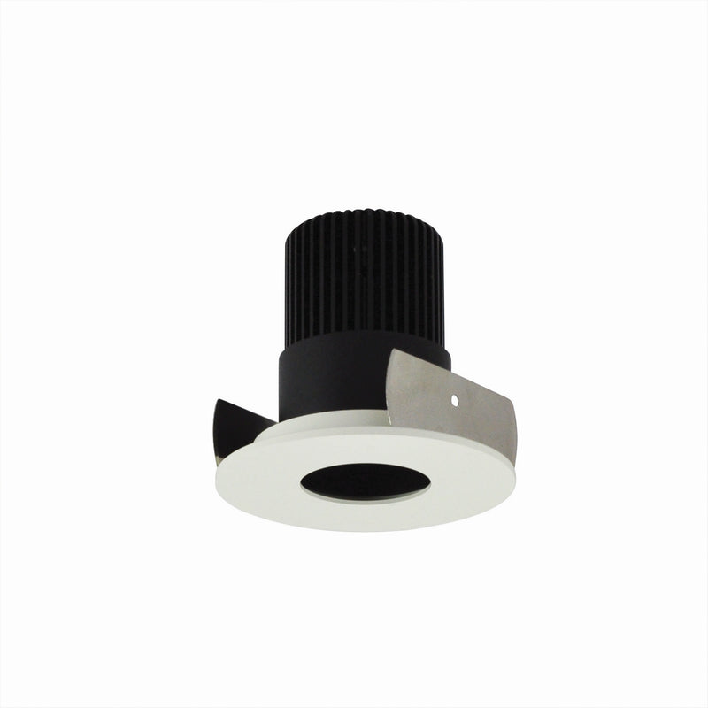 Nora Lighting NIOB-2RPH27QBMPW LED Pinhole, Black Pinhole / Matte Powder White Flange