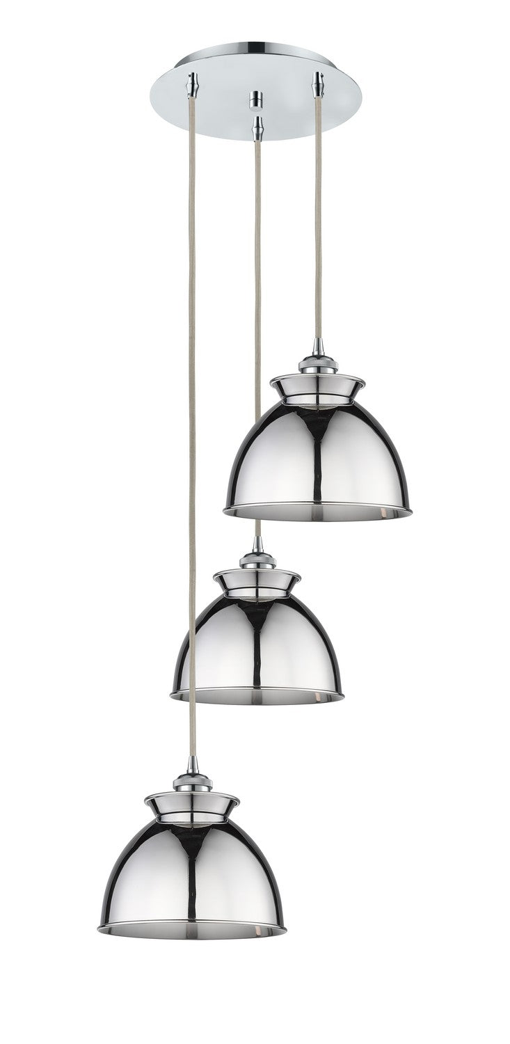 Innovations 113B-3P-PC-M14-PC Three Light Pendant, Polished Chrome