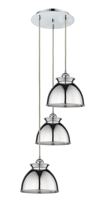 Innovations 113B-3P-PC-M14-PC Three Light Pendant, Polished Chrome