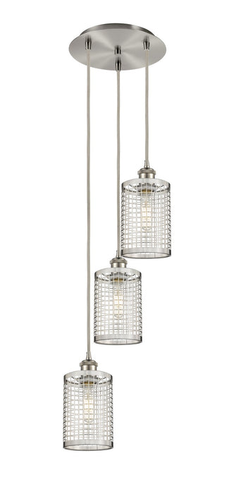 Innovations 113B-3P-SN-M18-SN LED Pendant, Brushed Satin Nickel