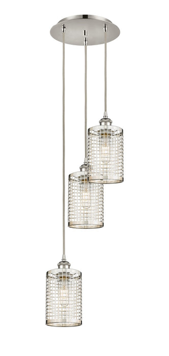 Innovations 113B-3P-PN-M18-PN LED Pendant, Polished Nickel