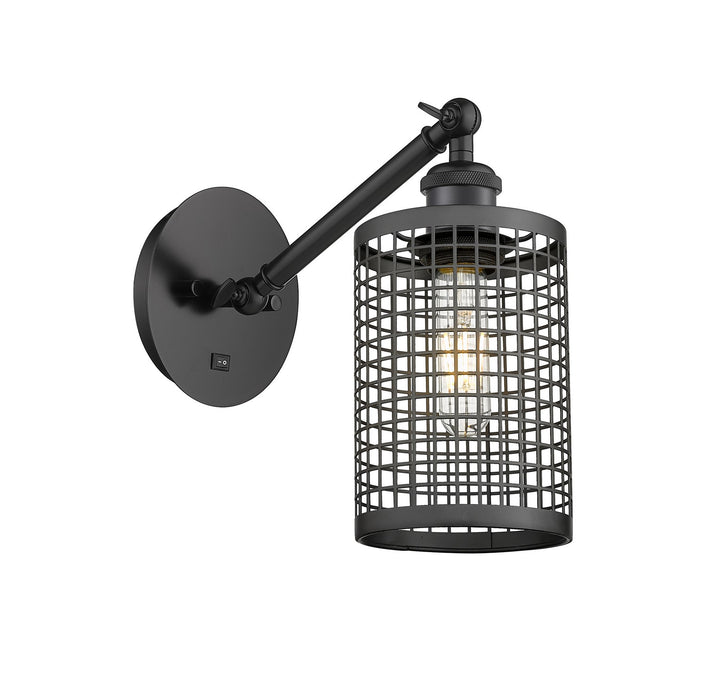 Innovations 317-1W-BK-M18-BK LED Wall Sconce, Matte Black
