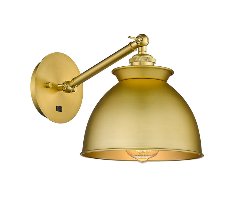 Innovations 317-1W-SG-M14-SG One Light Wall Sconce, Satin Gold