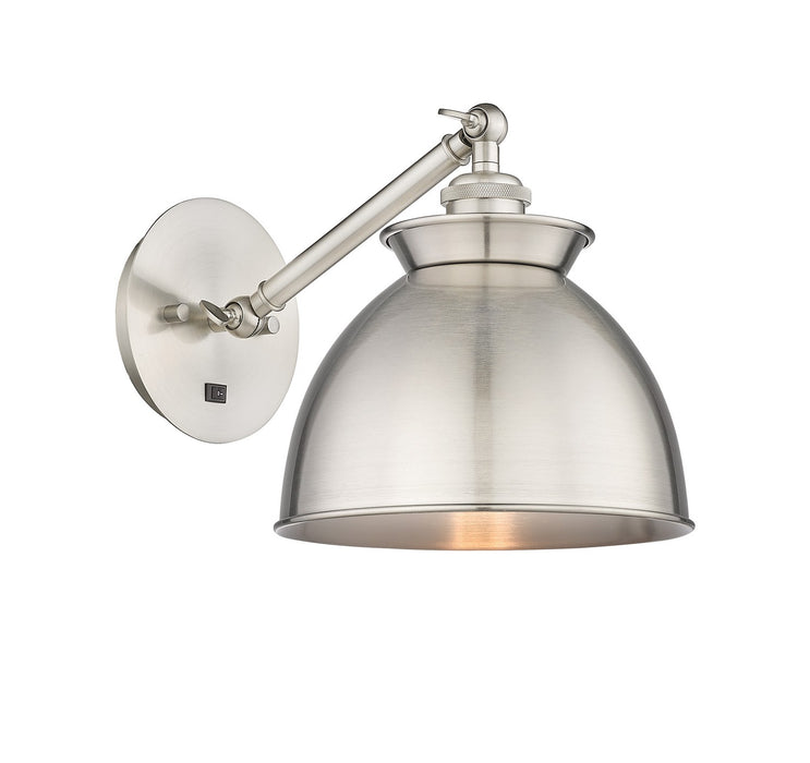 Innovations 317-1W-SN-M14-SN One Light Wall Sconce, Brushed Satin Nickel