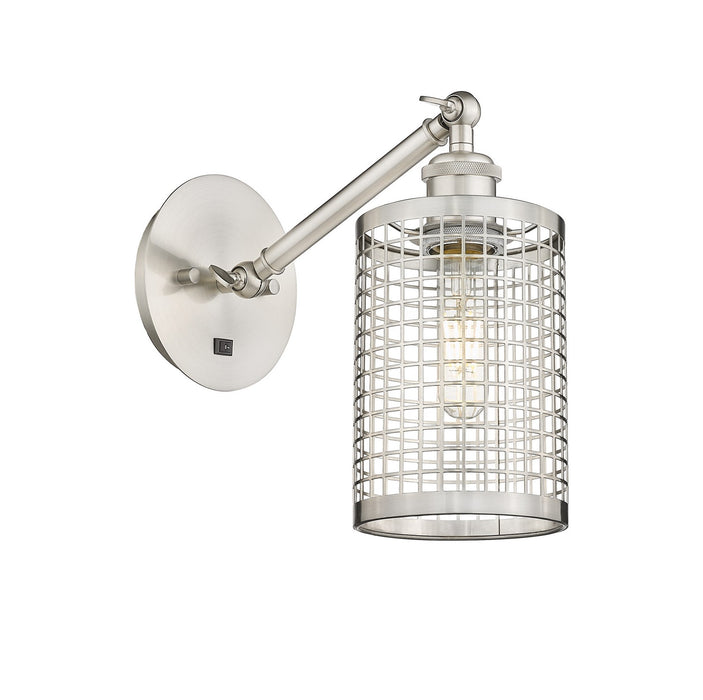 Innovations 317-1W-SN-M18-SN LED Wall Sconce, Satin Nickel