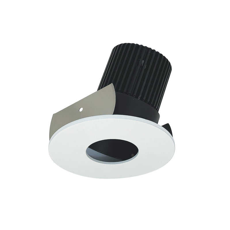 Nora Lighting NIOB-2RPHA35QBMPW LED Pinhole, Black Pinhole / Matte Powder White Flange