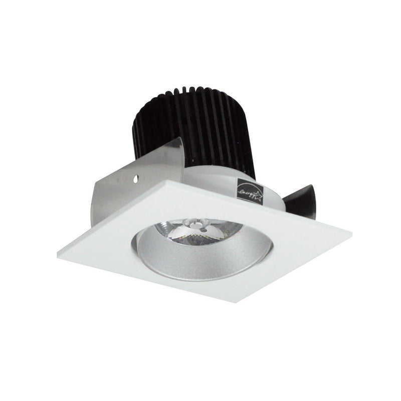 Nora Lighting NIOB-2SC40QHZMPW LED Adjustable Cone Reflector, Haze Reflector / Matte Powder White Flange