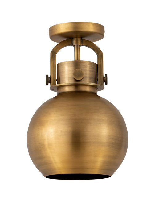 Innovations 410-1F-BB-M410-8BB One Light Flush Mount, Brushed Brass