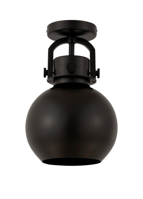 Innovations 410-1F-BK-M410-8BK One Light Flush Mount, Matte Black