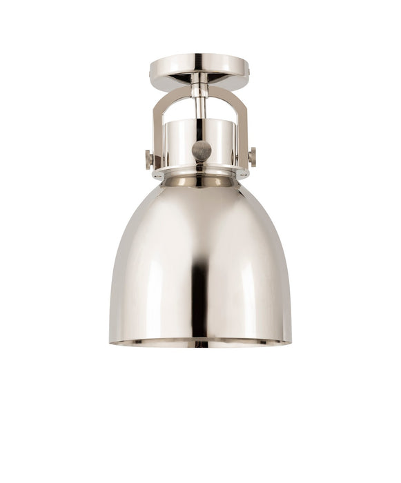 Innovations 410-1F-PN-M412-8PN One Light Flush Mount, Polished Nickel
