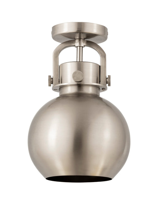 Innovations 410-1F-SN-M410-8SN One Light Flush Mount, Satin Nickel