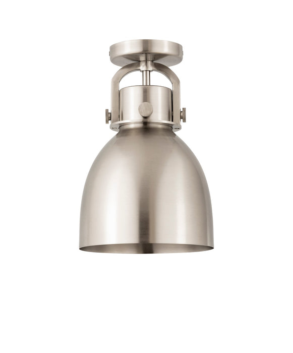 Innovations 410-1F-SN-M412-8SN One Light Flush Mount, Satin Nickel