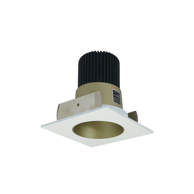 Nora Lighting NIOB-2SNDC50XCHMPW/10 Trim, Champagne Haze Reflector / Matte Powder White Flange