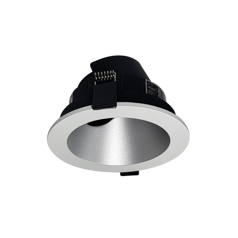 Nora Lighting NIOC-4RSLAHZMPW Adjustable Slot Trim, Haze / Matte Powder White