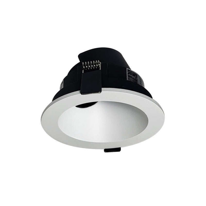 Nora Lighting NIOC-4RSLAMPW Adjustable Slot Trim, Matte Powder White