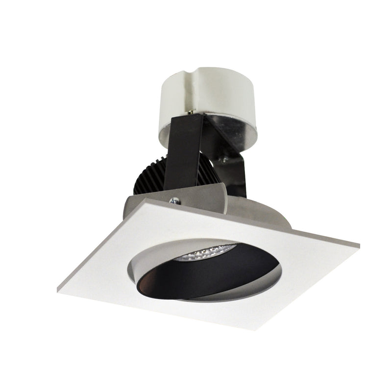 Nora Lighting NIR-4SC27XBW/10 Recessed, Black Reflector / White Flange