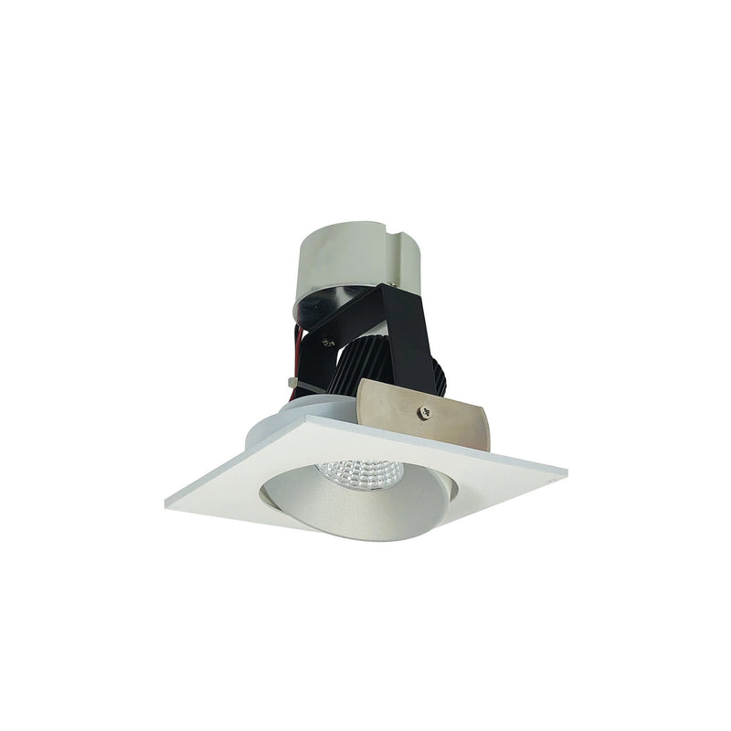 Nora Lighting NIR-4SCCDXHW 4" Retrofit Square Reg Cone Adj, Haze Reflector / White Flange