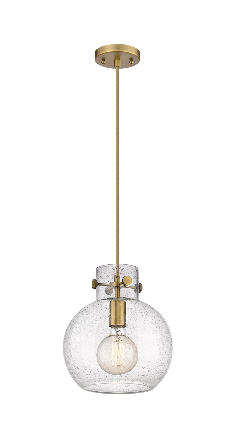 Innovations 410-1PM-BB-G410-10SDY One Light Mini Pendant, Brushed Brass