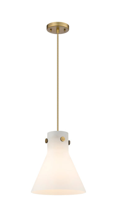 Innovations 410-1PM-BB-G411-10WH One Light Pendant, Brushed Brass