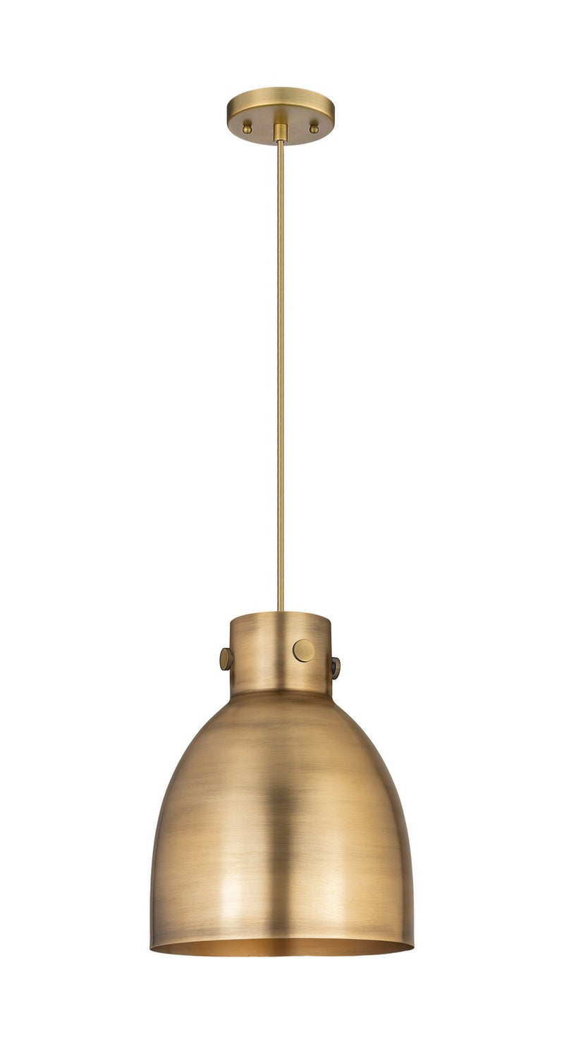 Innovations 410-1PM-BB-M412-10BB One Light Pendant, Brushed Brass