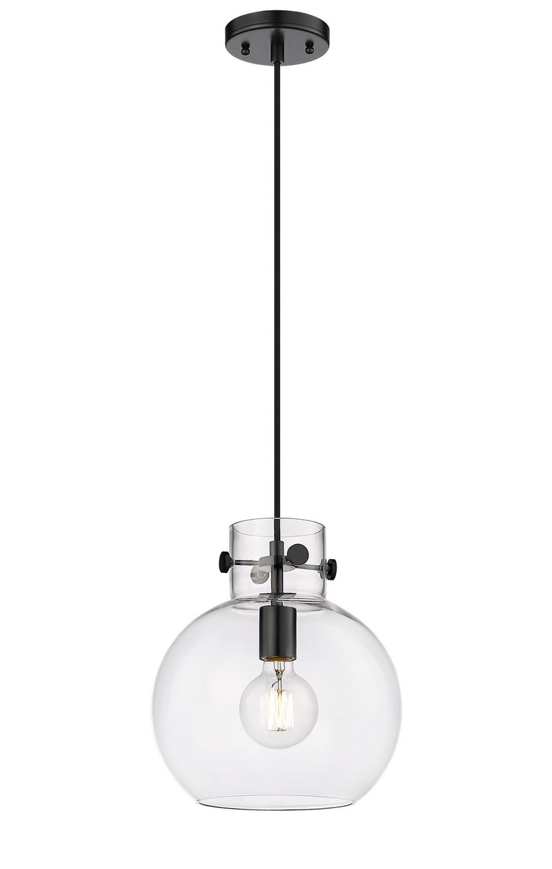 Innovations 410-1PM-BK-G410-10CL One Light Pendant, Matte Black
