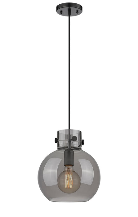 Innovations 410-1PM-BK-G410-10SM One Light Mini Pendant, Matte Black