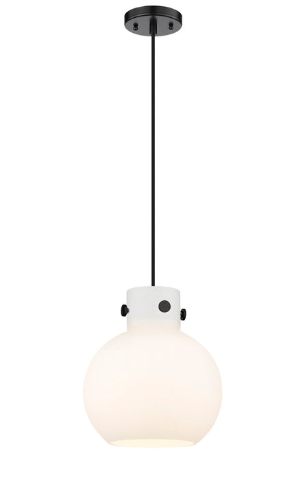 Innovations 410-1PM-BK-G410-10WH One Light Mini Pendant, Matte Black