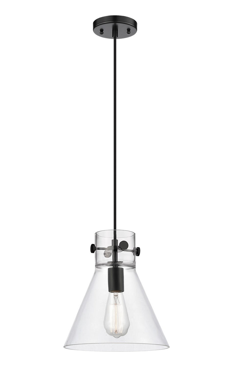 Innovations 410-1PM-BK-G411-10CL One Light Pendant, Matte Black