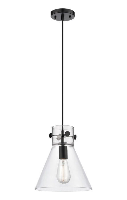 Innovations 410-1PM-BK-G411-10CL One Light Pendant, Matte Black