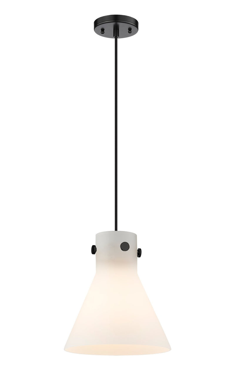 Innovations 410-1PM-BK-G411-10WH One Light Pendant, Matte Black