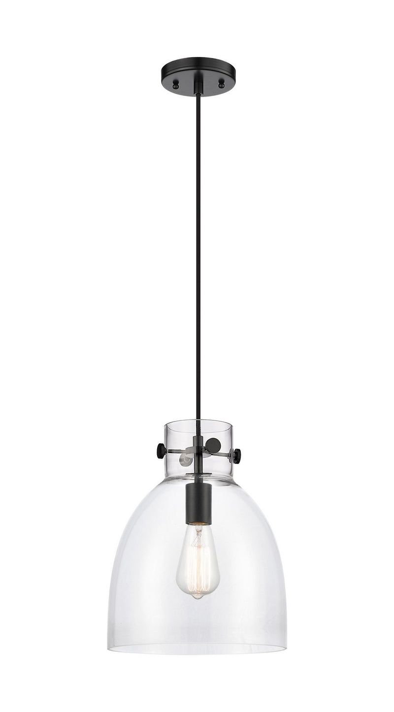 Innovations 410-1PM-BK-G412-10CL One Light Pendant, Matte Black