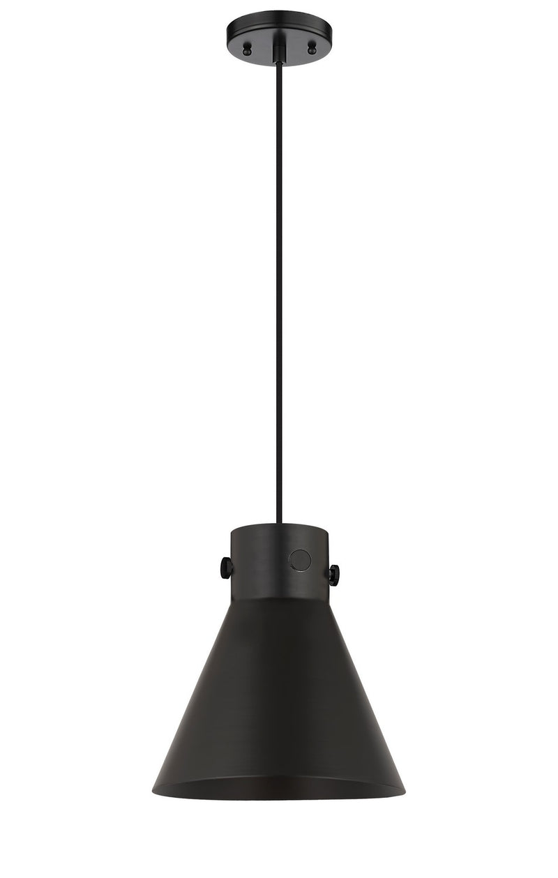 Innovations 410-1PM-BK-M411-10BK One Light Pendant, Matte Black