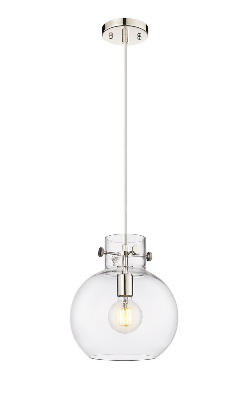 Innovations 410-1PM-PN-G410-10CL One Light Mini Pendant, Polished Nickel