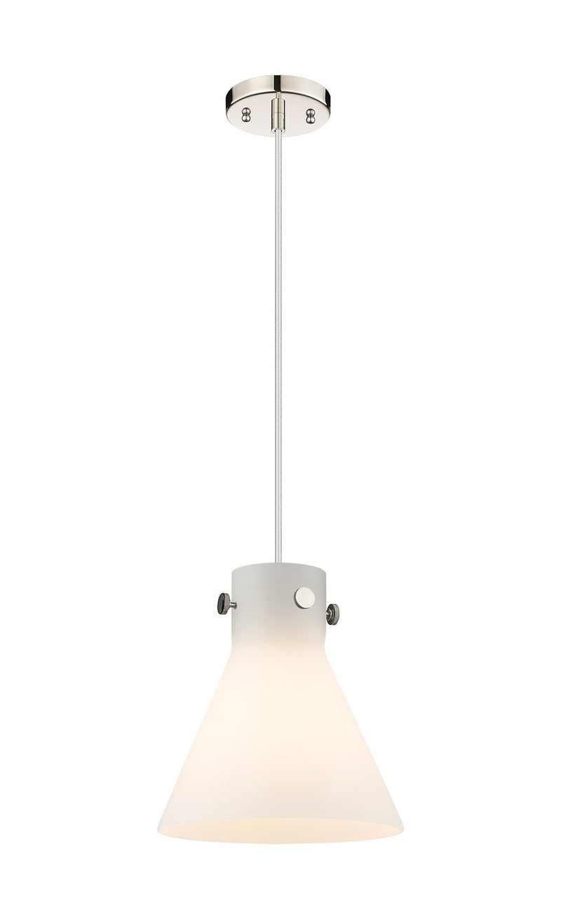 Innovations 410-1PM-PN-G411-10WH One Light Pendant, Polished Nickel