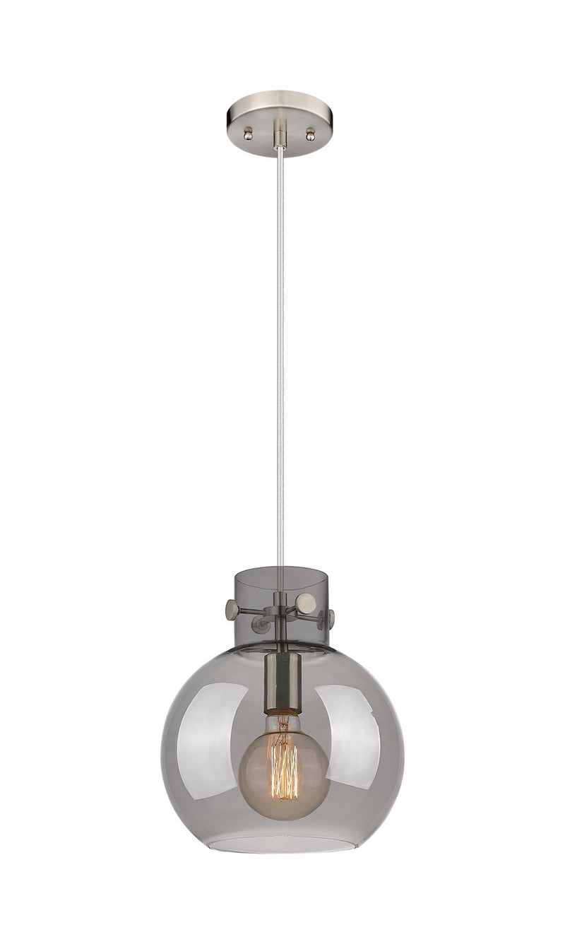 Innovations 410-1PM-SN-G410-10SM One Light Mini Pendant, Brushed Satin Nickel