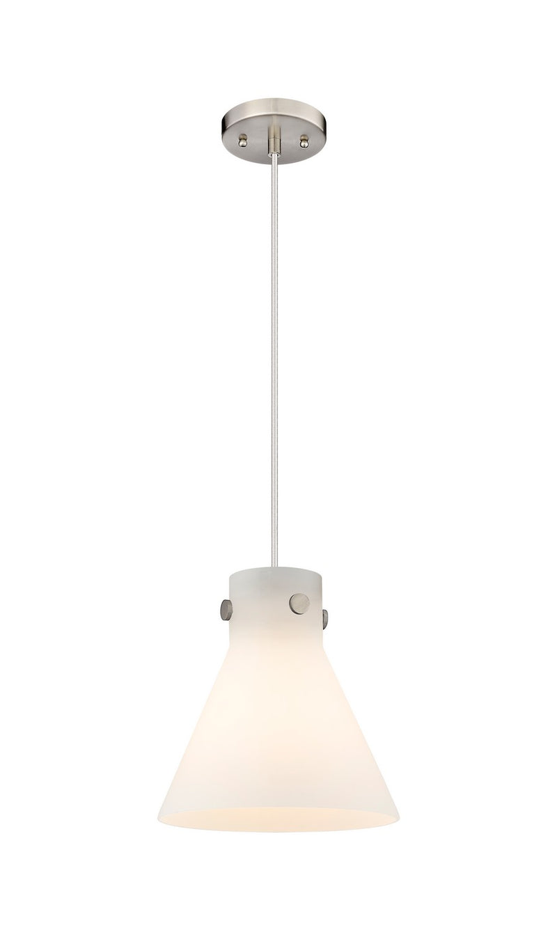 Innovations 410-1PM-SN-G411-10WH One Light Pendant, Satin Nickel