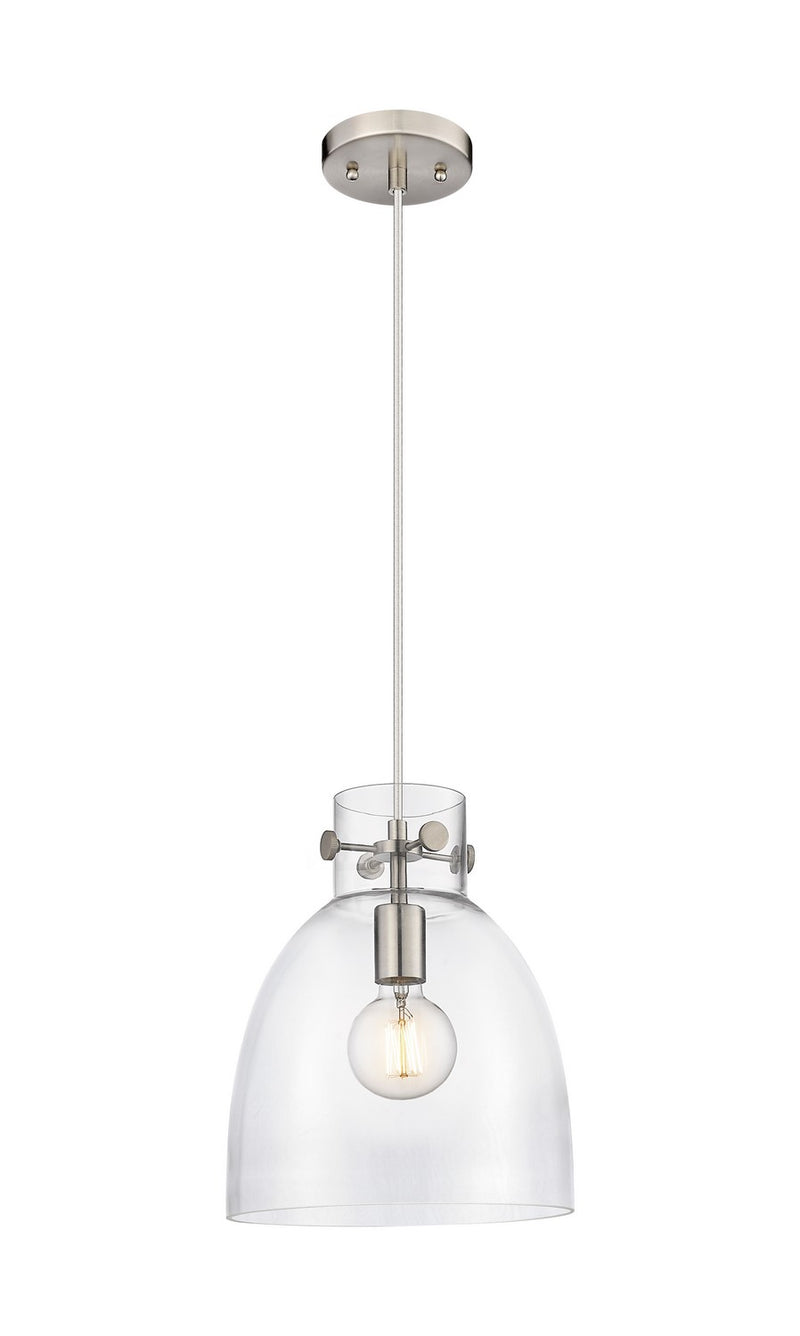 Innovations 410-1PM-SN-G412-10CL One Light Pendant, Satin Nickel