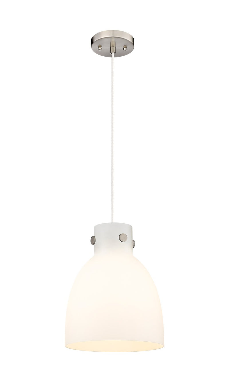 Innovations 410-1PM-SN-G412-10WH One Light Pendant, Satin Nickel