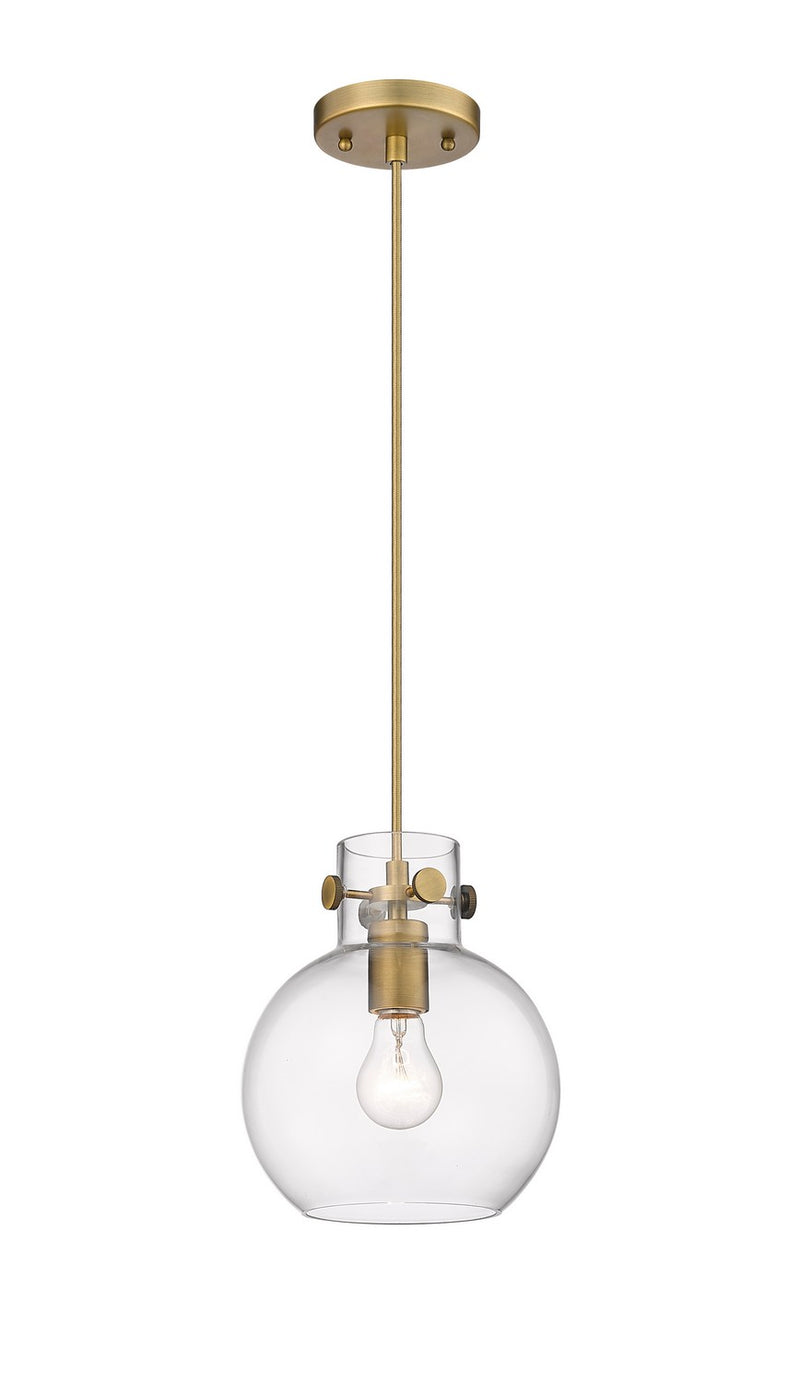 Innovations 410-1PS-BB-G410-8CL One Light Pendant, Brushed Brass