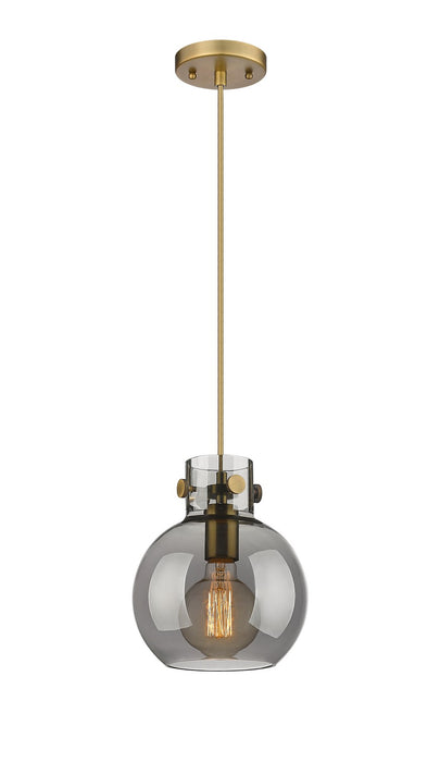 Innovations 410-1PS-BB-G410-8SM One Light Mini Pendant, Brushed Brass