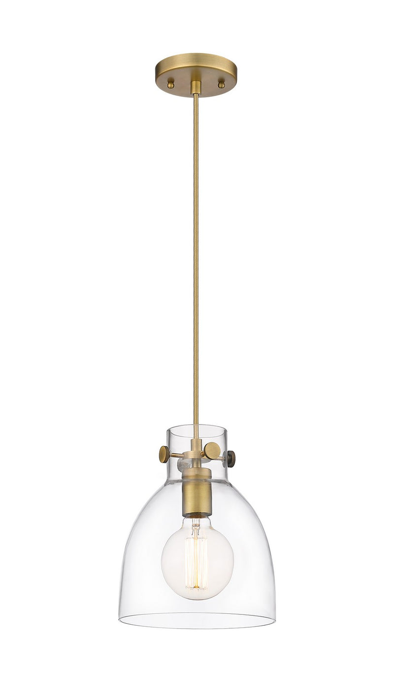 Innovations 410-1PS-BB-G412-8CL One Light Pendant, Brushed Brass