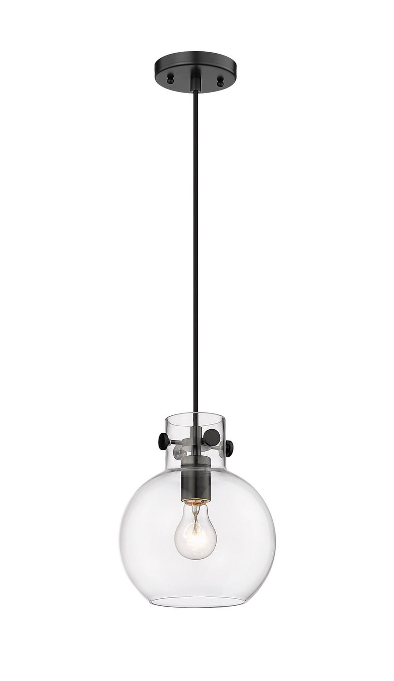 Innovations 410-1PS-BK-G410-8CL One Light Pendant, Matte Black