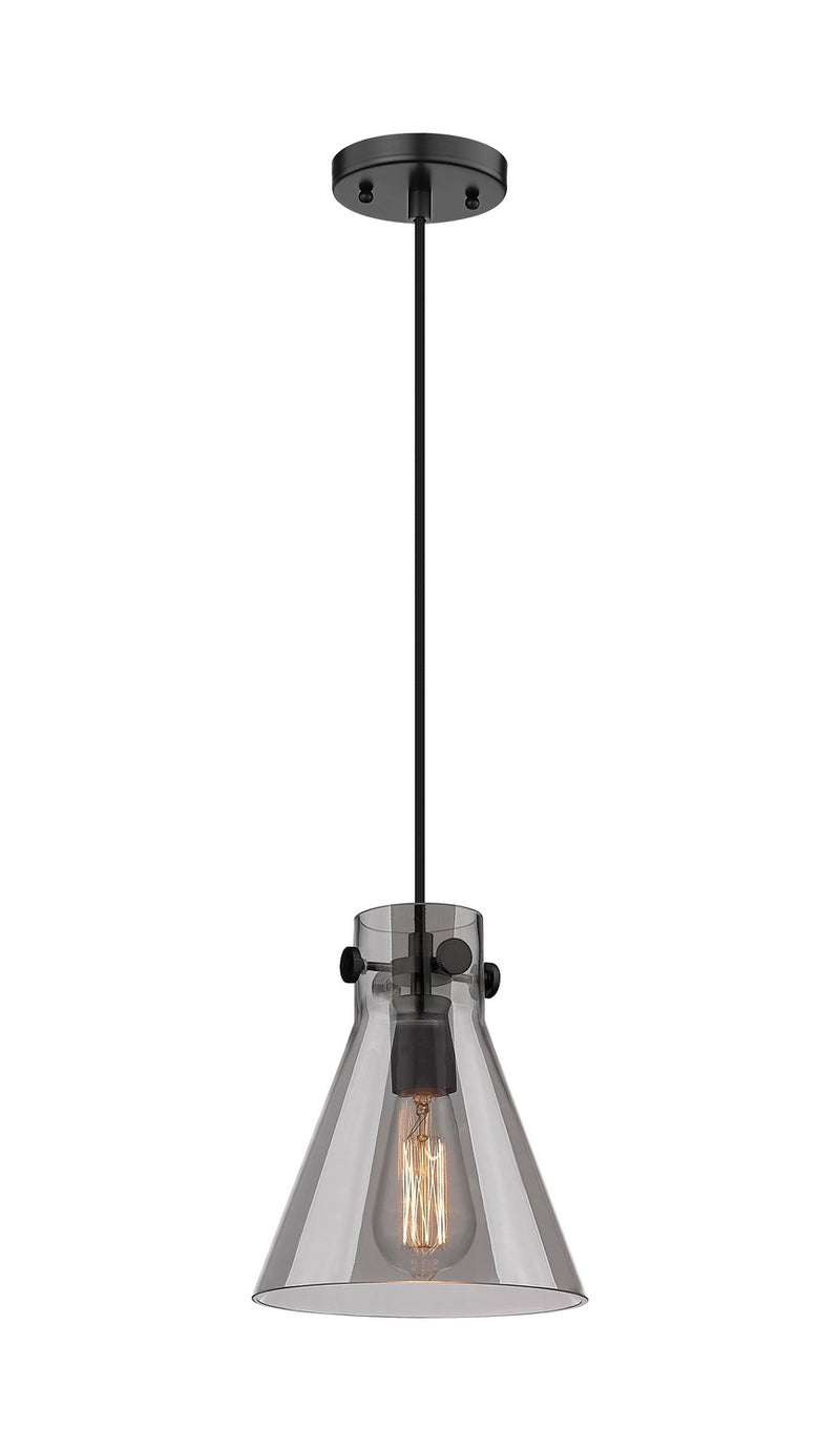 Innovations 410-1PS-BK-G411-8SM One Light Pendant, Matte Black