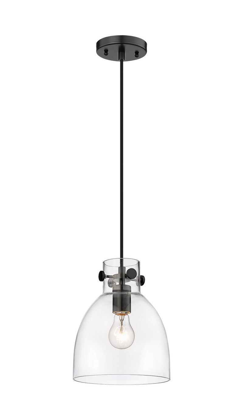 Innovations 410-1PS-BK-G412-8CL One Light Pendant, Matte Black