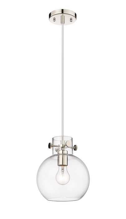 Innovations 410-1PS-PN-G410-8CL One Light Mini Pendant, Polished Nickel
